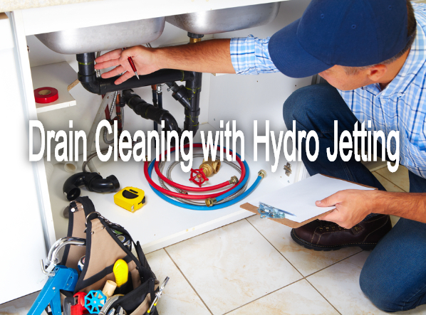Drain cleaning service with hydro jetting